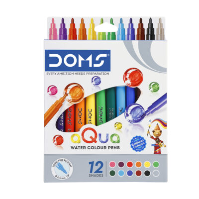 Doms Aqua 12 Shades Watercolour Sketch Pen Set | Unique Pus…