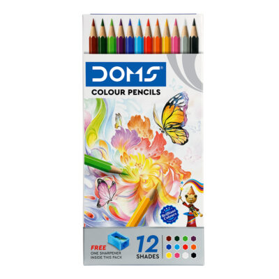 Doms 12 Shades Color Pencils | Hexagonal Shaped Body For Co…