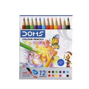Doms Non-Toxic Half Size Colour Pencil Set in Cardboard Box (12 Assorted Shades x 3 Set) (Model: DM3443P10)