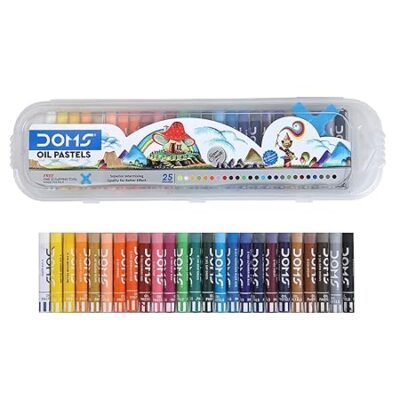 Doms 25 Shades Oil Pastel with Case | Smooth Color Intermix…