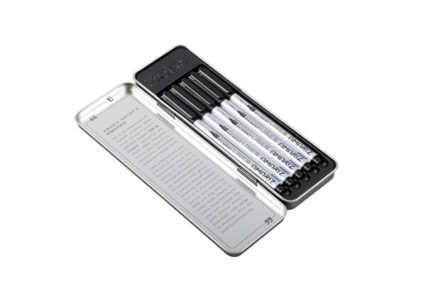 AMARIZ Doms Pigment Fine Point Liner Set Of 5, Black