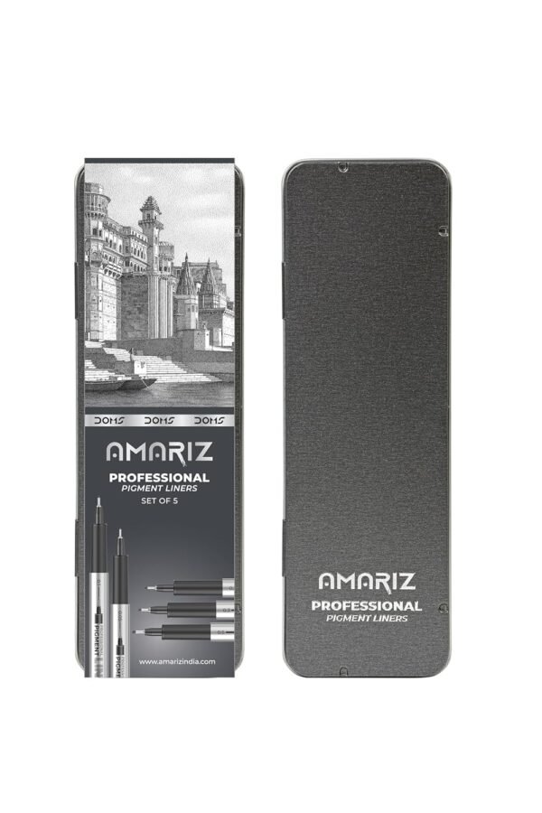 AMARIZ Doms Pigment Fine Point Liner Set Of 5, Black - Image 6