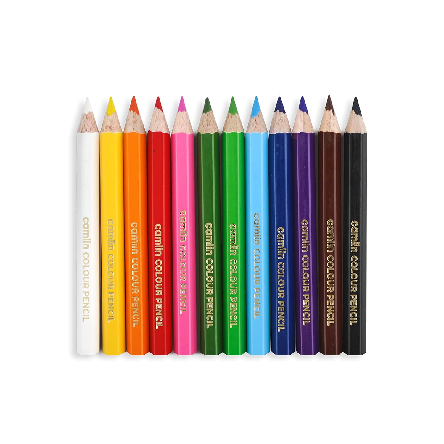 Camel 4193588 Half Size Color Pencil With Sharpener, Assorted, 12 Pieces - Image 3