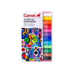 Alternative view of Camel Acrylic Markers 12 shades, Bullet tip