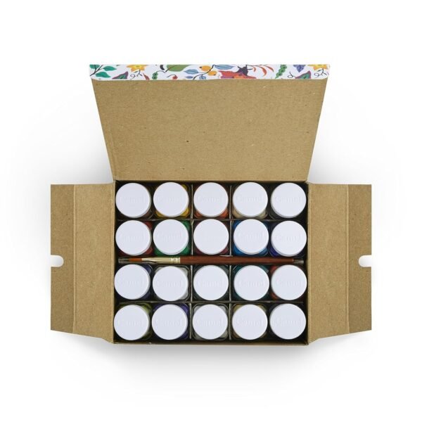 Camel Acrylic Ultra, Pearl and Metallic Colour Set - Pack of 20 shades - Image 5