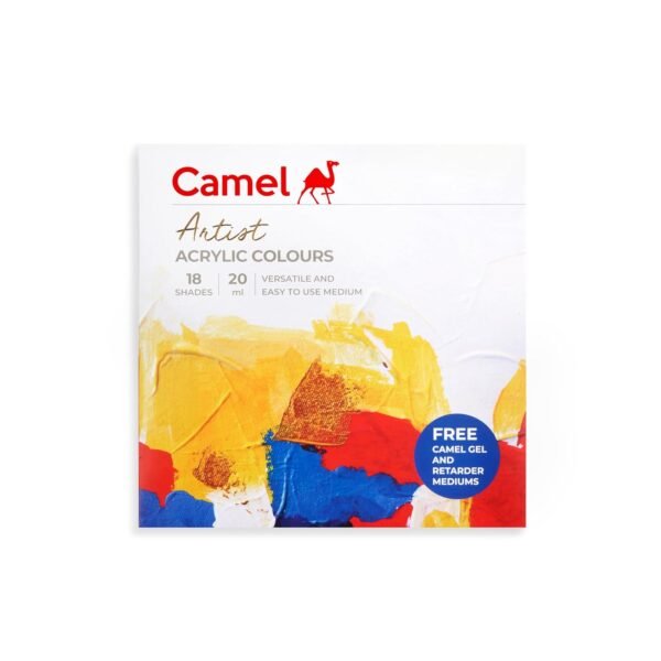 Camel Artist Acrylic colors - 18 Shades, 20ml, Multicolor (811191) - Image 5