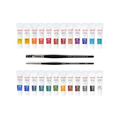 Camel Artist Gouache Colours Assorted Pack of 24 Shades, 9m…