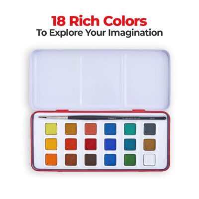 Camel Artist Water Colour Cakes 18 Assorted Shades | Rich P…