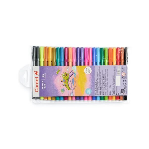 Camel Bold Sketch Pens 24 Shades (Multicolor) - Image 8