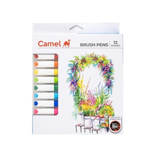 Camel Brush Pen 12 Shades, Bold - Assorted - Image 5