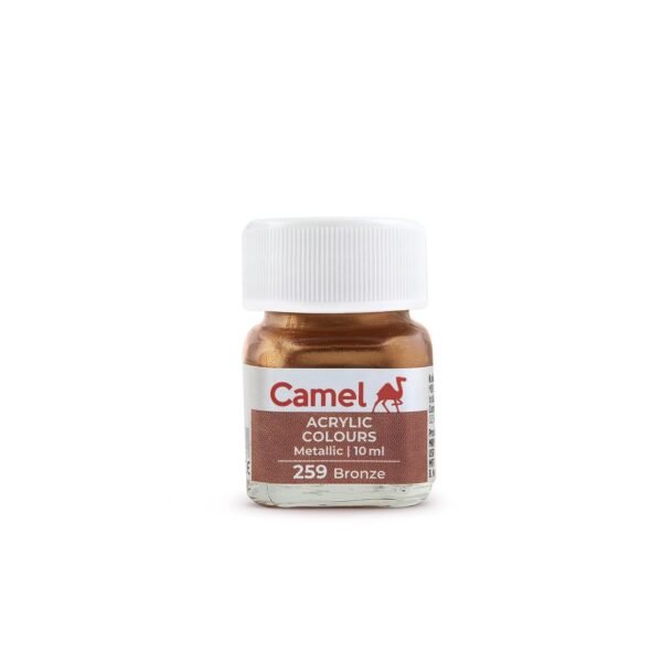 Camel Fabrica Acrylic Metallic Color - 10ml each, 6 Shades - Image 3