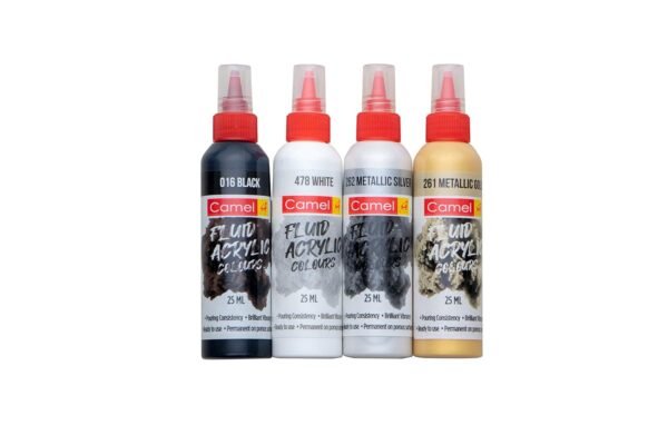 Camel Fluid Acrylic Kit - Monochrome Series - Image 3