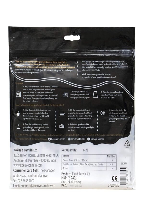 Camel Fluid Acrylic Kit - Monochrome Series - Image 7