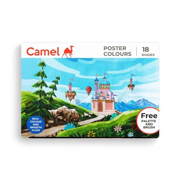 Camel Kokuyo Multicolor Pack Of 18 Shade Bottles 10Ml Each, 1 Palette, 1 Brush - Image 5
