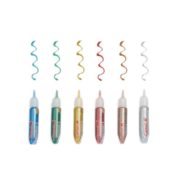 Camel Kokuyo Sparkle Color - 5Ml Each, Multi Finish, 6 Shades - Image 3