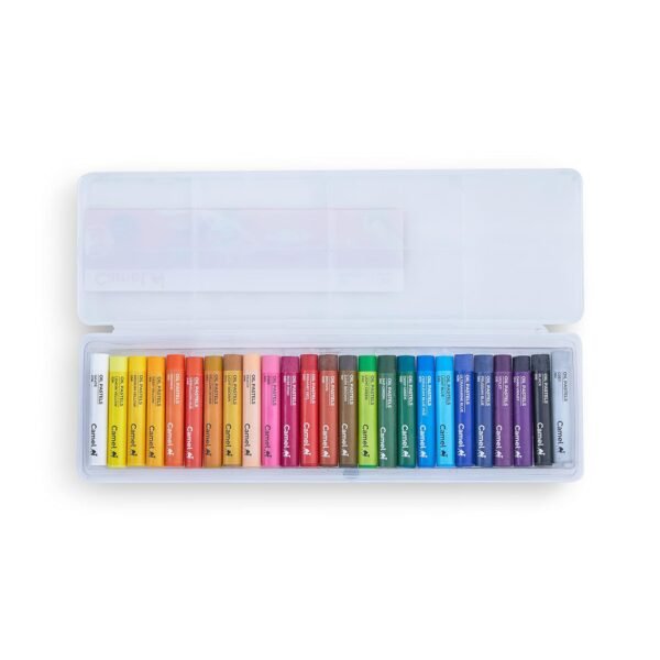 Camel Oil Pastel with Reusable Plastic Box - 25 Shades - Image 3