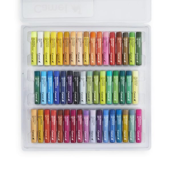 Camel Oil Pastel with Reusable Plastic Box - 50 Shades,Multicolor - Image 6