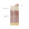 Camel Paint Brush Series 66 - Round Synthetic Gold, Set of 7