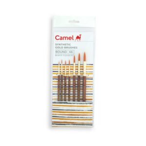 Alternative view of Camel Paint Brush Series 66 - Round Synthetic Gold, Set of 7