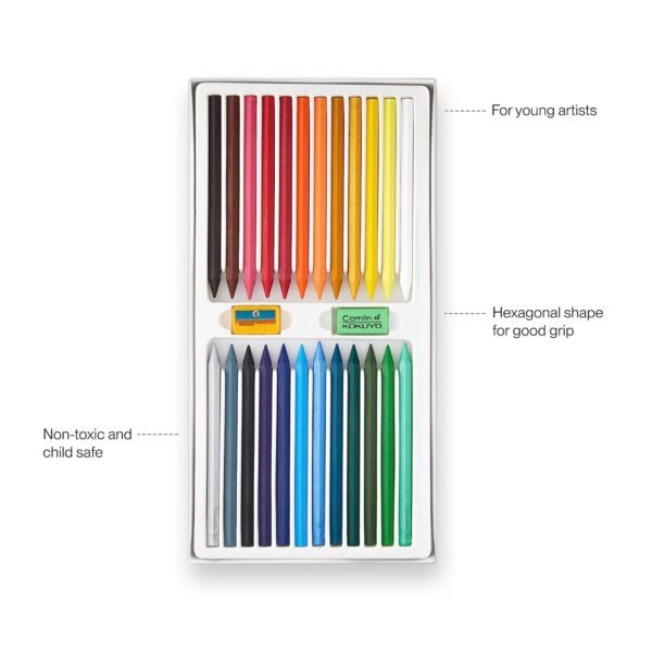 Camel Plastic Crayons - 24 Shades - Image 4