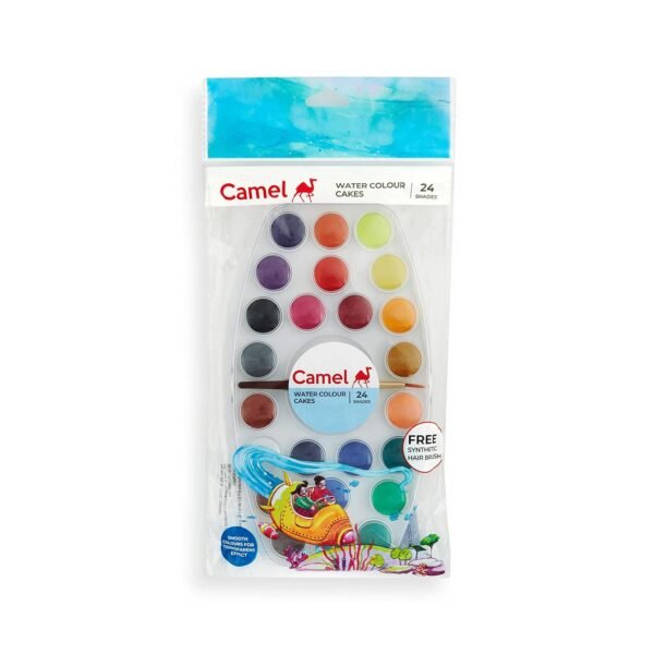 Camel Student 24-Shade Water Color Paint Cake Set - Image 3