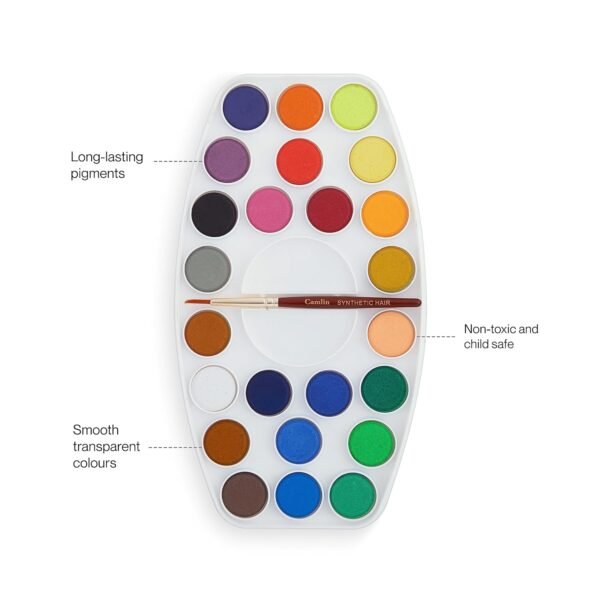 Camel Student 24-Shade Water Color Paint Cake Set - Image 7