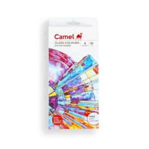 Camel Water Based Glass Color - 10ml Each, 6 Shades