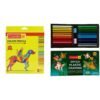 Camlin Kokuyo 4192567 24-Shade Full Size Colour Pencil Set (Assorted) & Camel Plastic Crayons - 24 Shades