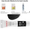Camlin Kokuyo Artist Acrylic Colour Tubes 120ml Black 016