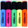 Camlin Kokuyo Highlighter Pen Five Colours (Set Of 5,Yellow,Pink,Green,Orange,Blue)