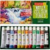 Camlin Water Colour Tubes for Student - 12 Shades, Multicolor