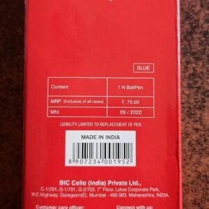 Cello Accugrip Metal Ballpen - Pack of 6 (Blue)