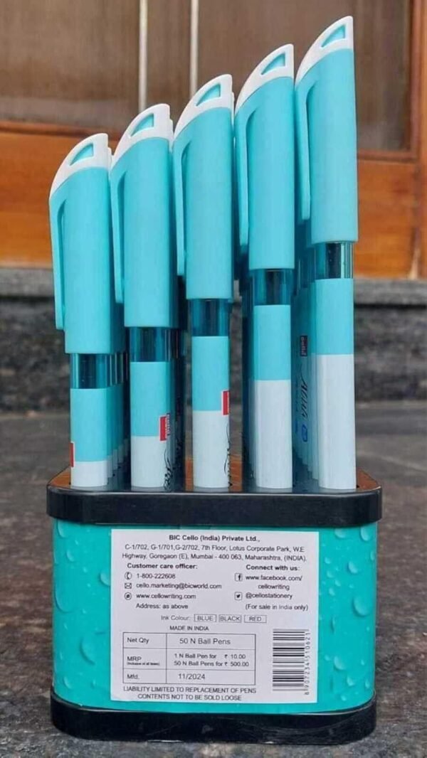 Cello Aqua Ball Pen Stand Pack OF 50 Pcs, Assorted Colours - Image 4
