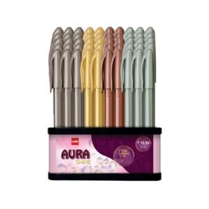 Alternative view of Cello Aura Shine Ball Pen | Blue Ink | Set of 50 Ball Pens | Long Needle Tip and Metallic Body | Best for Students and Professionals| For School and Office use