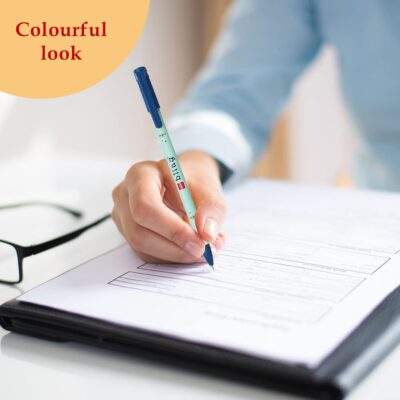 Cello Bling Pastel Ball Pen | Blue Ball Pen | Jar of 25 Uni…
