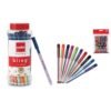 Cello Bling Pastel Ball Pens (25 Pens Jar - Blue) | Ballpen set with different body foils in exciting pastel shades Colour Bombs coloured ink Gel pens - Pack of 10 (Assorted)