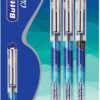 Cello Butterflow Classic Gel Pen Set | Pack of 3 Gel Pens | 2 Blue & 1 Black Ink Colour Pens | Spring Tip | Smooth Writing Experience | For School and Office Use | Best Pen for Exams