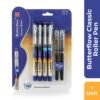 Cello Butterflow Classic Roller Pen Blister Pack | Long-Lasting Smooth Writing | Blue & Black Ink Pens With Jumbo Refills | Pack of 2