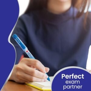 Cello Butterflow Simply Ball Pen Set | Pack Of 100 Ball Pens | Smooth Writing Experience | For School And Office Use | Best Pen For Exams - Blue