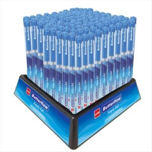 Alternative view of Cello Butterflow Simply Ball Pen Set | Pack Of 100 Ball Pens | Smooth Writing Experience | For School And Office Use | Best Pen For Exams - Blue