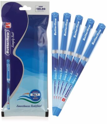 Cello Butterflow Simply Ball Pen Set | Pack of 5 Ball Pens …