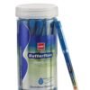 Cello Butterflow Simply Gel Pen Set | Pack of 25 Gel Pens | 19 Blue, 4 Black & 2 Red Ink Colour Pens | Smooth Writing Experience | For School and Office Use | Best Pen for Exams