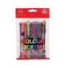 Cello Colour Bombs coloured ink Gel pens - Pack of 10 (Assorted) | 10 vivid ink colours | Ideal for art, project work, journal work, presentations