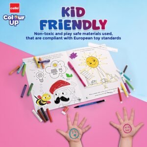 Alternative view of Cello ColourUp Celebration Kit | Colour Set for Kids with Crayons, Sketch Pens, Coloured Pens & Activity Book | Perfect for Kids Gifting & New Year Gift