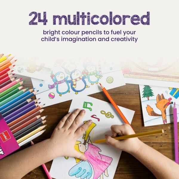 Cello ColourUp Colour Pencils, Multicolored, 24 Color Pencils - Image 10