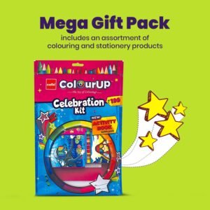 Alternative view of Cello Colourup Celebration Kit Mega Gift Pack|Kids Colouring Set|1 Gel Pen|12 Crayons|15 Oil Pastels Colouring Set|15 Mini Sketch Pens|1 Eraser|1 Smarty Mechanical Pencil|Assorted (Pack of 2)