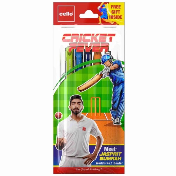 Cello Cricket Fever Stationery Pouch - Black - Image 2