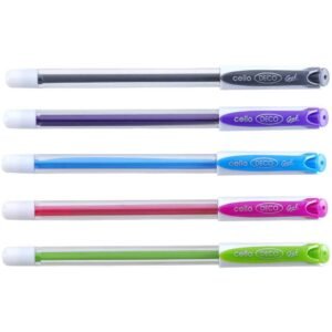 Alternative view of Cello Deco Gel Pen (25 Pens Jar - Blue) | Waterproof Gel Pen Ink For Smudge Free & Smooth Writing Colour Bombs - 10Pc Coloured Ink Gel Pens