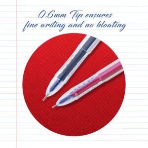 Cello Deco Gel Pen | Gel Pens Blue | Jar of 25 Units | Gel Pens for Students | Pens for Office Use | Gel Pens for Writing | Waterproof Gel Pen Pens (Pack of 2)