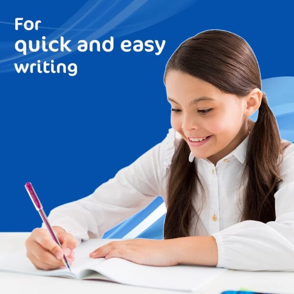 Cello Deco Gel Pen Set - Pack of 25 (Blue) - Image 5